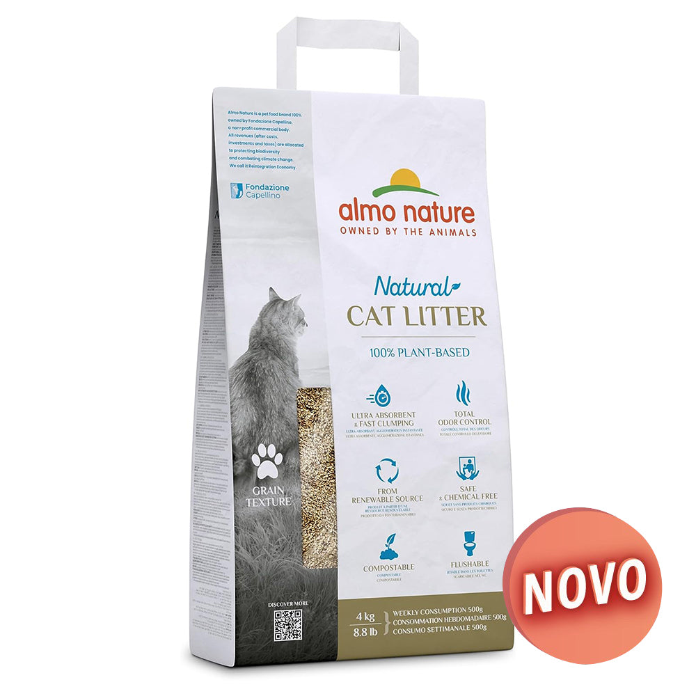 AREIA PARA GATO ALMO NATURE - GRÃO GROSSO
