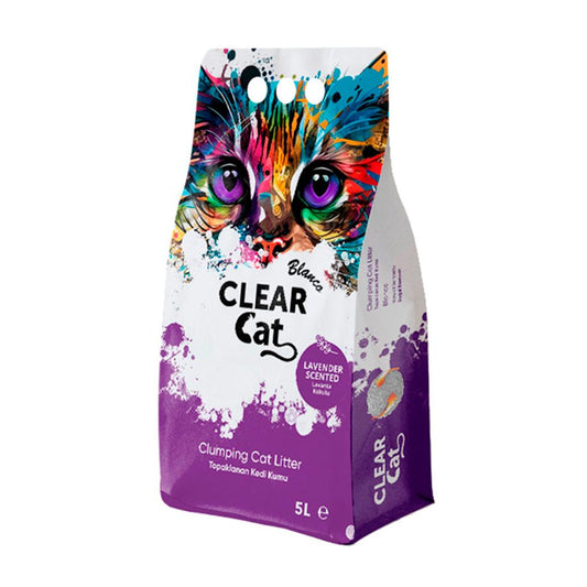 CLEAR CAT BLANCO - AREIA COM LAVANDA 5L
