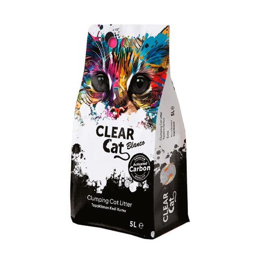 CLEAR CAT BLANCO - AREIA COM CARVÃO ATIVADO 5L