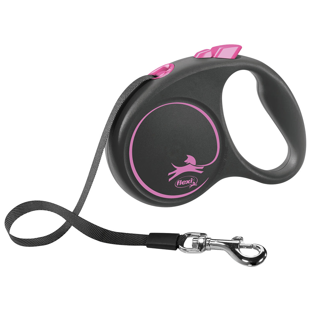 TRELA EXTENSÍVEL FLEXI "DESIGN" ROSA - FITA
