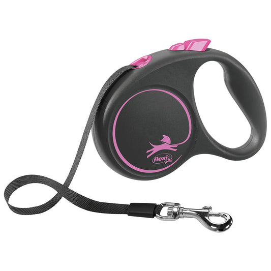 TRELA EXTENSÍVEL FLEXI "DESIGN" ROSA - FITA