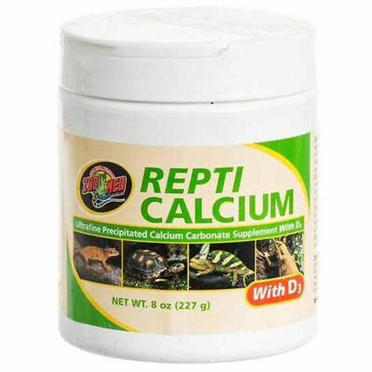 REPTI CALCIUM ZOO MED - CÁLCIO PARA RÉPTEIS COM VITAMINA D3