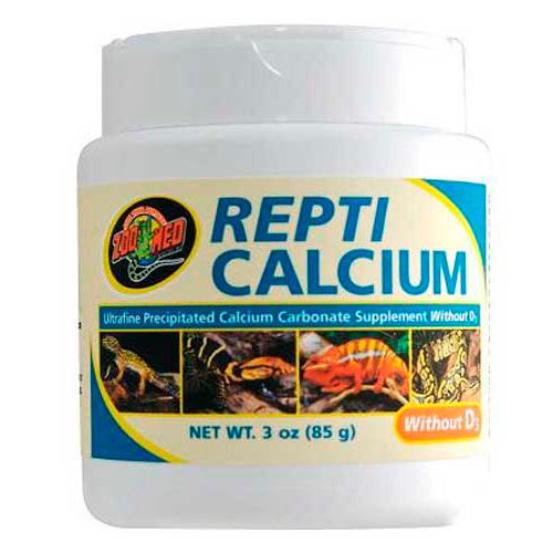 REPTI CALCIUM ZOO MED - CÁLCIO PARA RÉPTEIS SEM VITAMINA D3