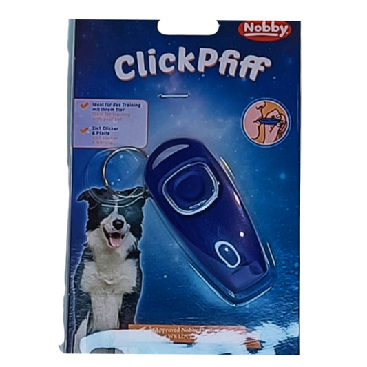 CLICKER E APITO PARA ADESTRAMENTO NOBBY